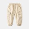 2021 Nova Primavera calças de roupas infantis calças casuais infantis meninos bolso macacão moda bebê calças infantis atacado