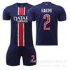 2425 París Casa Versión Champions League No. 7 Kvarla 10 Dembele 2 Hakimi Traje de Uniforme de Fútbol de Campeonato Camiseta