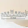 Tocado dulce de estilo coreano para novia Accesorios de boda Corona Corona aleación strass Corona de Princesa Joyería para Fotos