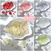 Atacado 20mm Borda Enrolada Flor de Rododendro Pétalas de Vidro DIY Artesanal Acessórios de Cabelo Hanfu Materiais de Pente de Cabelo Estilo Antigo