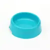 Tigela para animais de estimação para cães pequenos e médios, tigela única para ração de cachorro, tigela de plástico para ração de gato, tigela para animais de estimação em cores doces, tigela redonda para gato, comedouro para cachorro
