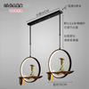 Lámpara de estudio estilo chino nueva lámpara Zen para sala de té candelabro de cabecera para comedor lámpara de pasillo iluminación creativa para balcón lámpara de bar mampara