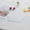 Posavasos de Vidrio para Té Transparente Bandeja Aislante de Calor Esterilla para Tazón Esterilla para Plato Hogar Ecológico Simple Vajilla de Grado Alimenticio