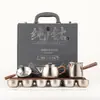 Conjunto Completo de Viagem de Chá Puro Titânio de Alta Qualidade para Chá Gongfu, Presente para Idosos, Empresa, Hotel, Banco, Lembrança Empresarial