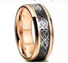 Nuevo anillo con patrón de dragón de oro y plata europeo y americano pieza de dragón producto nuevo transfronterizo fuente de productos buenos fábrica ventaja de cantidad y precio