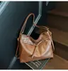 Bolsa Maillard Transfronteiriça Feminina 2025 Nova Mochila Versátil Grande Capacidade Bolsa Tote Ombro Transversal para o Dia a Dia