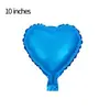 Globos de Papel de Aluminio en Forma de Corazón de 10 Pulgadas para Decoración de Fiestas, Montaje de Pedidas de Mano y Globos de Papel de Aluminio en Forma de Corazón de un Solo Color