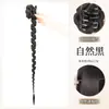 Tranças de Peruca, Novo Coque de Cabelo Estilo Chinês, Aplique de Cabelo com Presilha, Trança Torcida Clássica Elegante em Forma de Botão de Flor, Trança Lateral Suave, Trança de Peruca