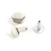 Fornecimento de Fábrica de Pregos de Impacto Simples e Dupla Face de 3-15mm, Pregos Mãe, Roupas, Calças, Sapatos, Roupas, Bolsas, Rebites Vazados, Pregos de Cabeça Chata