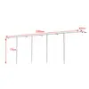 Prateleira de display para loja de roupas cabide de chão cabide de parede para roupas femininas roupas infantis cabide de parede em aço inoxidável cabide de parede com suporte lateral