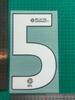 Vestido Adulto Branco Campeonato 24-25 A Estampagem de Números e Letras de Camisa Número Transferência de Calor Mapa Camisa