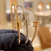 Nova Versão Alta Pulseira de Mola Bao Jia Corrente de Cobra Elástica Pulseira Estilo Casal Pulseira de Cintura Fina Full Diamond para Mulheres