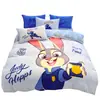 Judy Mickey Tamanho Grande Espessado Leite Fleece Conjunto de Quatro Peças Infantil Princesa Coral Fleece Capa de Edredom Lençol de Cama Conjunto de Três Peças Roupa de Cama