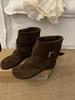 Sandalias de Tira con Tacón Grueso Color Caqui Botines Botas de Mujer 2025 Verano Nuevas Sandalias Botines Western de Vestir Retro