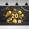 Novo Tecido de Fundo Feliz Aniversário Transfronteiriço Festa Carnaval Série Principal Decoração de Cena Faixa de Aniversário