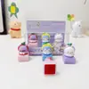 Set de Sellos Creativos de Muñecas 3D Patrón de Dibujos Animados Infantiles Sellos de Ánimo Sellos para Diario Regalos de Recompensa para Estudiantes