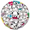 50 pegatinas lindas de perro pegatinas periféricas de dibujos animados teléfono móvil coche eléctrico Sanrio pegatinas decorativas al por mayor