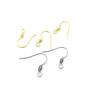 Gancho de oreja de resorte de tambor 316L acero inoxidable dorado eléctrico gancho de oreja de resorte oliva Accesorios para pendientes DIY Venta al por mayor