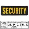 Velcro Transfronterizo Grande Personal de Seguridad Inglés Parche de Tela Bordado Insignia Decorativa Trasera Parche Transfronterizo