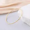 Nueva moda patrón de diamante redondo pulsera fina acero inoxidable Joker joyería de bobina para damas fabricantes al por mayor
