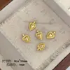 Cor Dourada Real Banhada Cor Preservada Asas de Anjo Lua Varinha Mágica Coração Gota d'Água Pingente de Zircônia Pingente DIY Acessórios Feitos à Mão