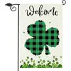 Bandera de Jardín Transfronteriza 2026 St. Bandera Decorativa de Jardín del Día de San Patricio Temu Bandera Decorativa para Exteriores Más Vendida