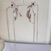 Diseño de Nicho Moda Pendientes Largos de Borla Estilo Hada Plata Plateada Brillantes Centelleantes Inteligentes Elegantes Pendientes Pendientes para Mujer