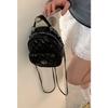 Bolso de cadena rombo de moda coreana para mujer 2025 nueva moda bolso pequeño de hombro bolso de mano simple una generación de cabello