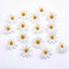Flor Artificial Nueva Margarita Pequeña Crisantemo Hecho a Mano DIY Doble Capa 4.5cm Cabeza de Flor Falsa Margarita Poligonal Girasol Al por Mayor