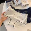Roupa Íntima Urso Britânico Feminina Algodão Puro 10A Algodão Antibacteriano na Virilha 2025 Nova Outono e Inverno Cobre o Quadril Respirável Fofa Quatro Cantos