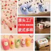 Pegatinas Creativas Lindas de Dibujos Animados Impermeables Lazo Patrón de Fruta DIY Graffiti Estéreo Relieve Pegatinas para Estudiantes y Niños