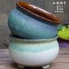 Vaso Grande de Terracota Feito à Mão, Vaso de Cerâmica Rústica de Grande Diâmetro para Suculentas e Flores, Vaso de Cerâmica para Plantas Suculentas com Formato de Tronco Velho
