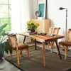 Silla de Comedor Nórdica de Madera Maciza y Ratán para Restaurante, Hogar, Apartamento Pequeño, Silla para Mesa de Comedor Retro Minimalista Moderna para Casa de Huéspedes, Hotel con Respaldo