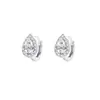Pendientes Sencillos de Plata con Diamantes Brillantes en Forma de Gota para Mujer, Diseño de Nicho, Lujo Ligero, Estilo para el Trabajo, Venta Directa del Fabricante