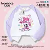 Camiseta de Manga Larga con Cuello Redondo de Algodón para Niños Pequeños con Dibujo de Corazoncito Otoño Nuevo Estilo Camiseta Básica de Dibujos Animados para Niños Pequeños 5