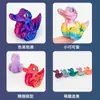 Brinquedos de Crocodilo e Pato Impressos em 3D Transfronteiriços com Asas e Caudas Móveis, Enfeites de Animais Fofos para Montagem de Cenas, Atacado para Barracas de Mercado