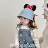 Chapéu de Pescador para Bebê para Primavera e Outono com Orelhinhas Fofas e Laço, Chapéu de Sol para Meninas, Chapéu de Cowboy para Meninos, Chapéu Bucket para Outono e Inverno