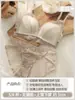 Roupa íntima Sexy Linda Costas Francesas Feminina 2025 Novo Estilo Quente Sem Aro Aro Fino Renda Pura Desejo Conjunto de Sutiã