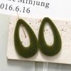 Francês doce legal tridimensional reunindo de pelúcia gota de água brincos ocos acessórios de resina diy hairpin pingente material atacado