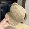 Novo Boina de Pelúcia com Orelhas de Gato Fofa para Mulheres, Chapéu Newsboy Emagrecedor para Rosto Outono e Inverno com Circunferência de Cabeça Grande, Quente