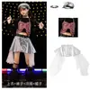 Ropa de Hip-Hop de Moda para Chicas de Jazz Grupo de Chicas de Moda Pasarela Ropa de Baile con Lentejuelas Disfraces de Jazz para Actuaciones Callejeras de Chicas