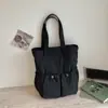 Bolso Tote de Lona Patchwork Plisado de Gran Capacidad 2026 Nuevo Elegante Ligero para el Trabajo Bolso de Hombro