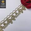 Falda bordada Lolita de encaje de 3 cm con hilo dorado soluble en agua y código de barras para muñeca con accesorios para mujer en stock