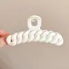 Grampo de Cabelo Elegante de Acrílico Formato Tubarão Grande Pegador para Mulheres com Acessórios de Cabelo de Luxo Adequado para Volume de Cabelo na Parte de Trás da Cabeça