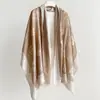 Bufanda de Cuello Nueva de Verano Estilo Coreano Estilo Coco Chanel Estampado de Camelia para Mujer Shawl Grande Decorativo de Gama Alta Versátil de Doble Uso