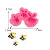 Molde de silicona con forma de flor de abeja para dulces, decoración de pasteles, chocolates, jabón hecho a mano, molde de yeso para aromaterapia