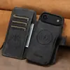 Capa de Celular Flip para Iphone18Promax com Porta-Cartão, Sucção Magnética, Suporte de Carregamento Sem Fio Dois-em-Um Capa de Couro