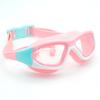 Gafas de Natación Infantiles de Marco Grande, Gafas de Natación Impermeables y Antivaho de Alta Definición con Tapones para los Oídos Integrados, Lentes de Silicona, Gafas de Natación 5020