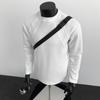 Camiseta de Manga Larga Patchwork Desconstruido Estilo Americano de Moda para Hombre, Nueva Moda Otoño 2025 Sudadera Pulóver para Hombre
