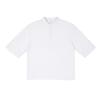 Ropa para Hombre Etai Transfronteriza Camiseta de Algodón de Cáñamo de Color Sólido para Hombre, Marca de Moda, Alta Calidad, Corte Holgado, Cuello Alto, Manga Corta.